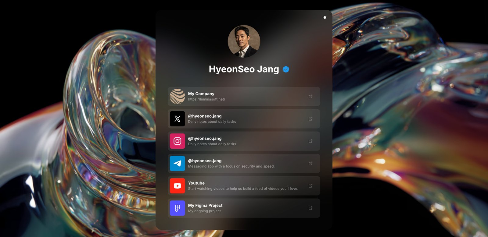 개인 프로필 제작